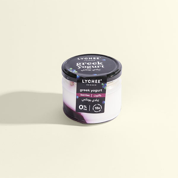Greek Yogurt Berries – 0% Fat 225gm