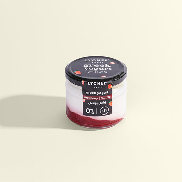 Greek Yogurt Strawberries – 0% Fat 225gm