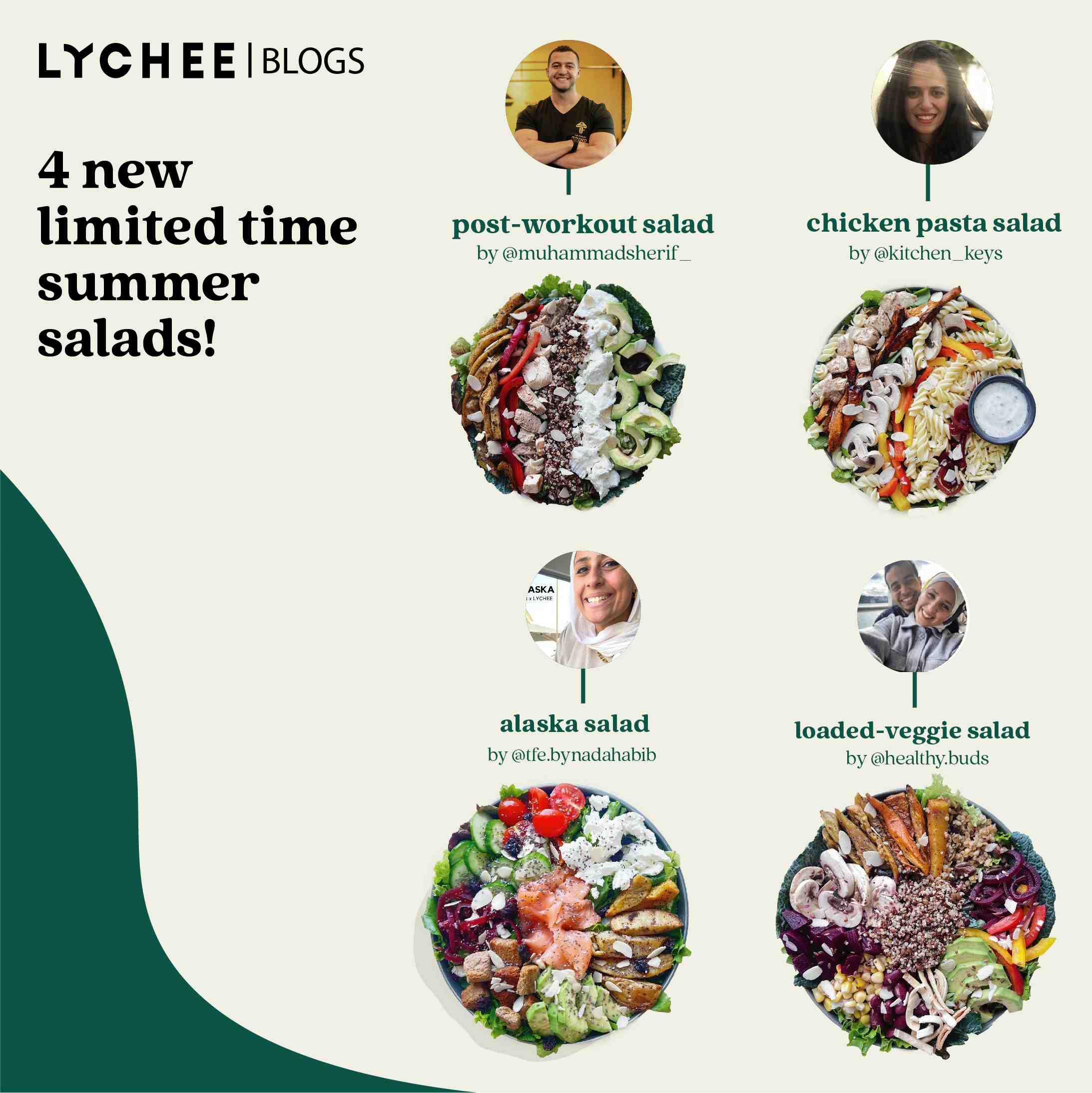 4 New Limited Time Summer Salads!