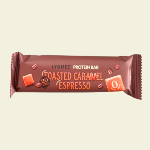 Toasted Caramel Espresso Zero Added Sugar Protein Bar 60gm